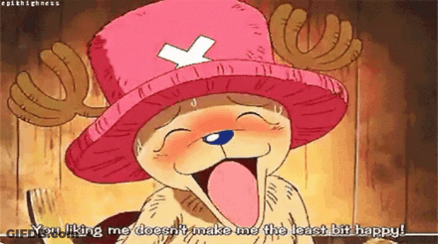 Shy Chopper Wiggle Arms GIF