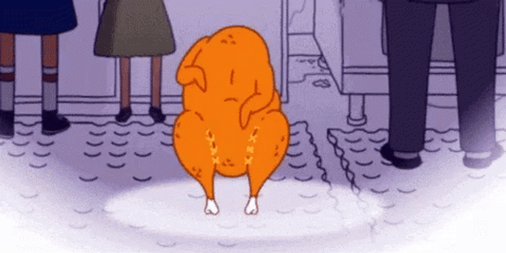 Shy Dancing Turkey GIF