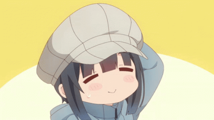 Shy Little Girl Anime Loop GIF