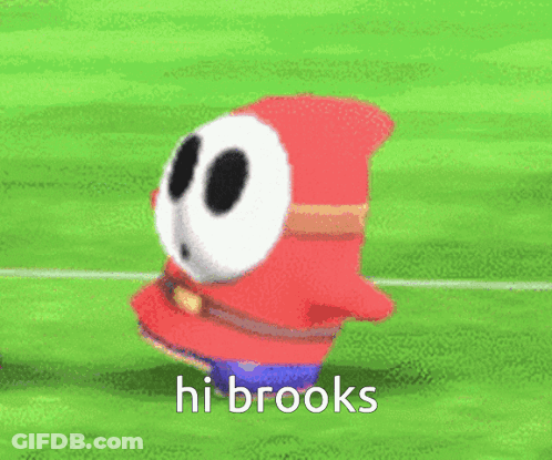 Shy Mario Bros Character Walking GIF