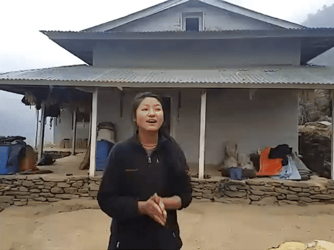 Shy Nepal Woman GIF