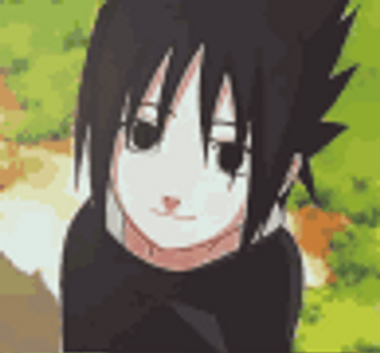 Shy Sasuke Anime GIF