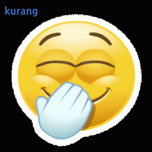 Shy Smirk Lol Emoji GIF