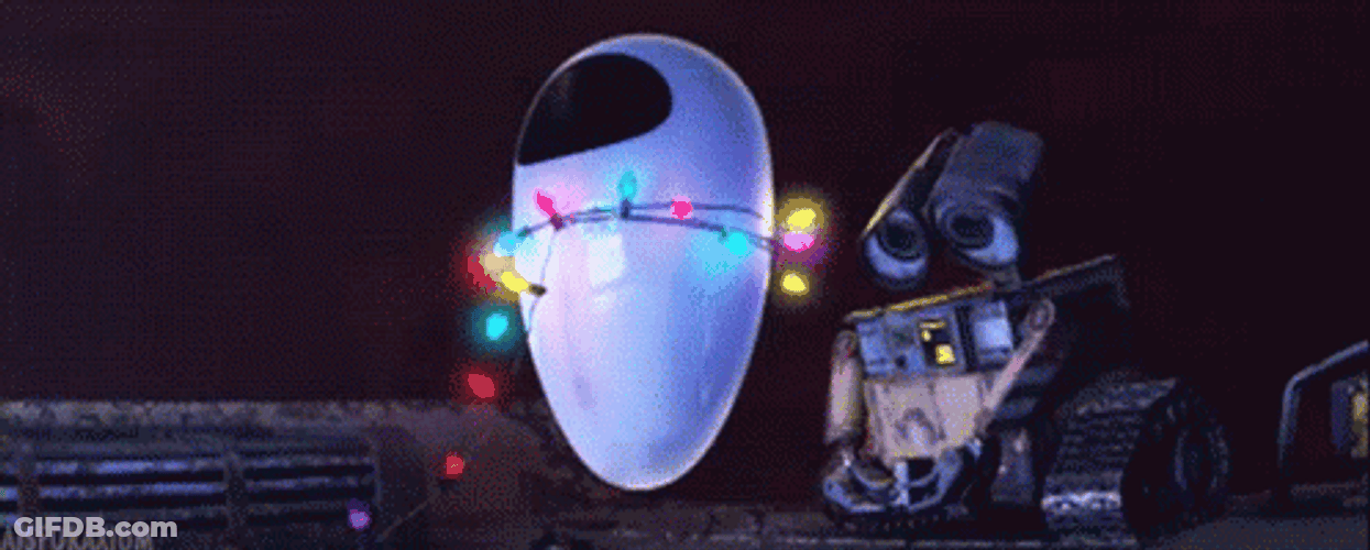 Shy Wall E And Eve Sweet Moments GIF