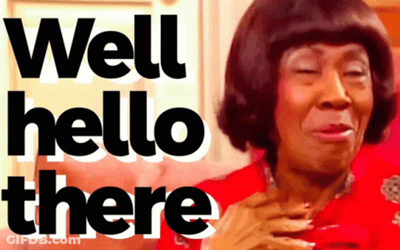 Shy Woman Well Hello There GIF