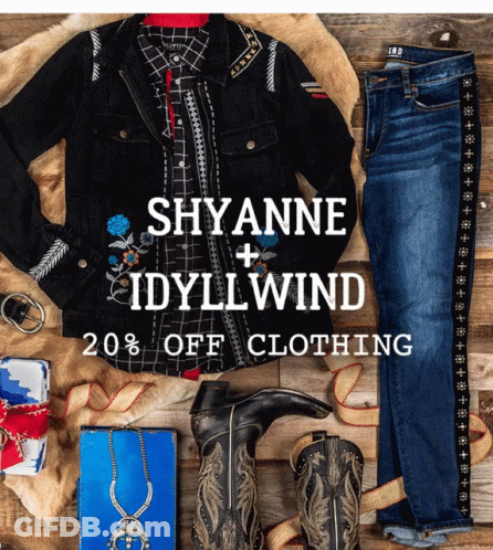 Shynnne Idyllwind Denim Jacket Jeans GIF