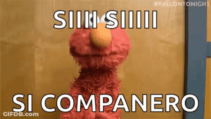 Si Companero Elmo GIF