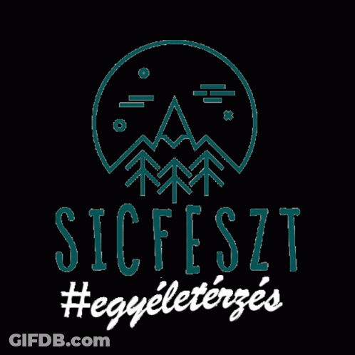 Sicfest Logo With Mountain And Trees GIF