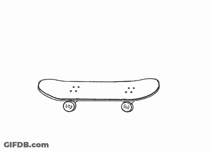 Sick Art Skateboard Rolling GIF