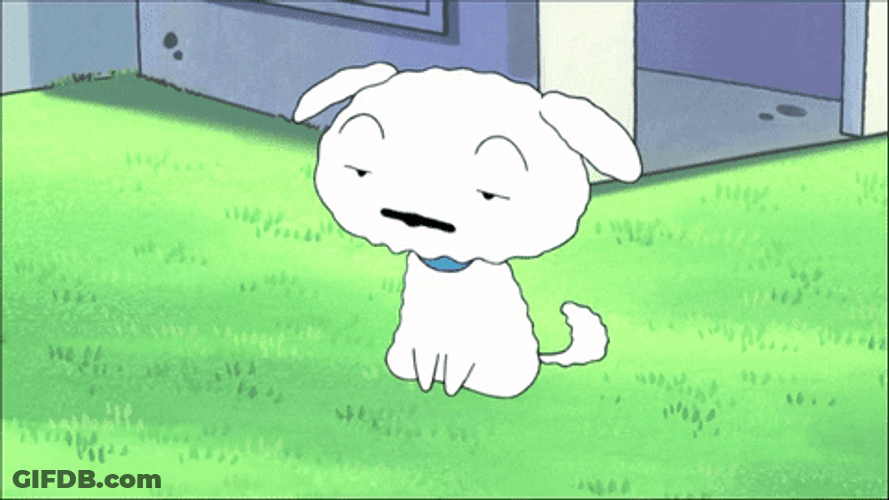 Sick Crayon Shin Chan Shiro GIF