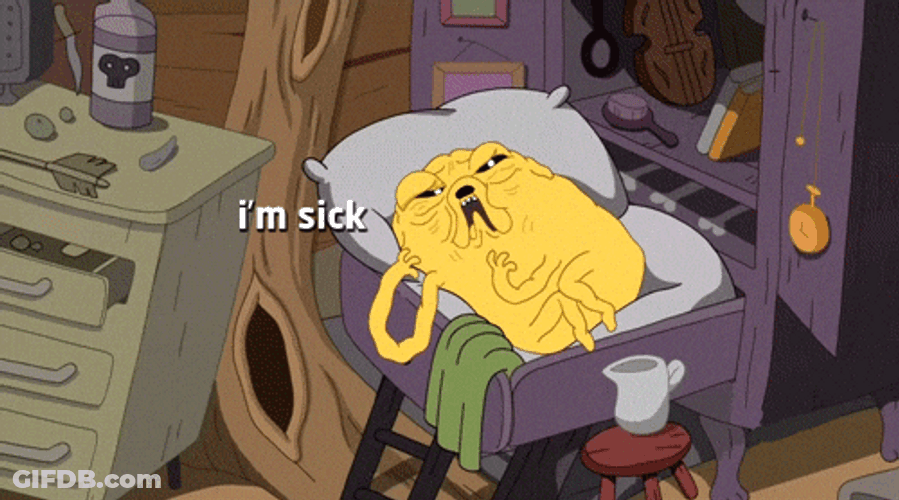 Sick Jake The Dog GIF