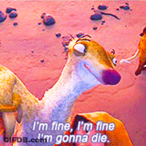 Sid Dying Dark Humor Ice Age GIF