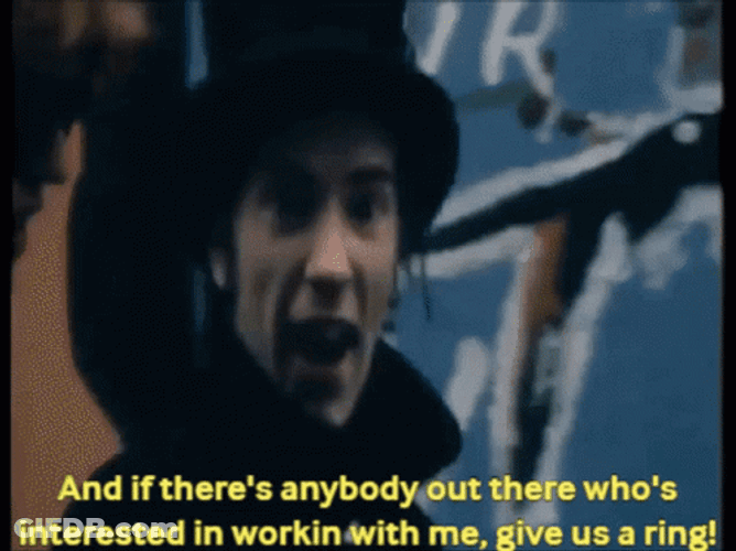Sid Vicious Black Magician Hat GIF