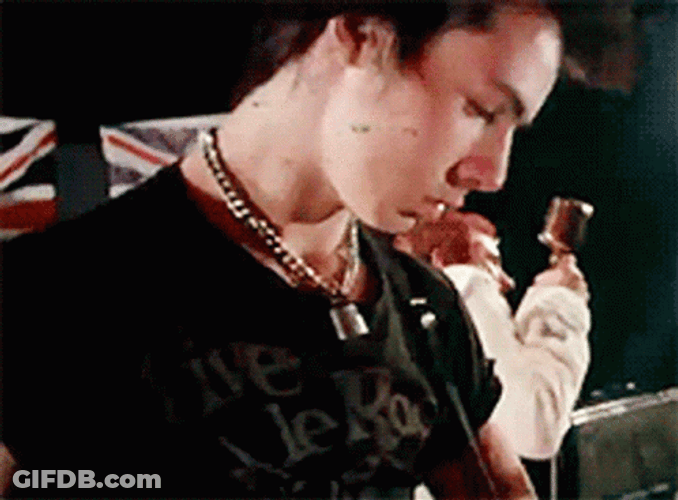 Sid Vicious Bowing Head GIF