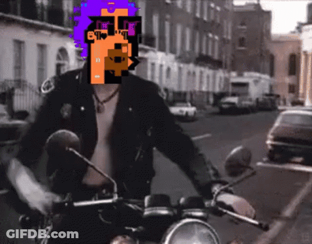 Sid Vicious Face Replaced Cartoon Character GIF