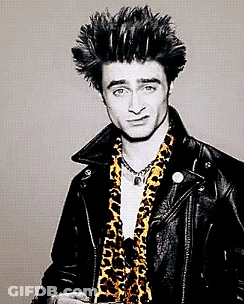 Sid Vicious Holding Tea Cup GIF