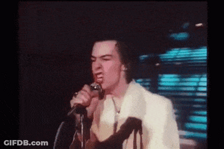 Sid Vicious Performed Punk Music GIF