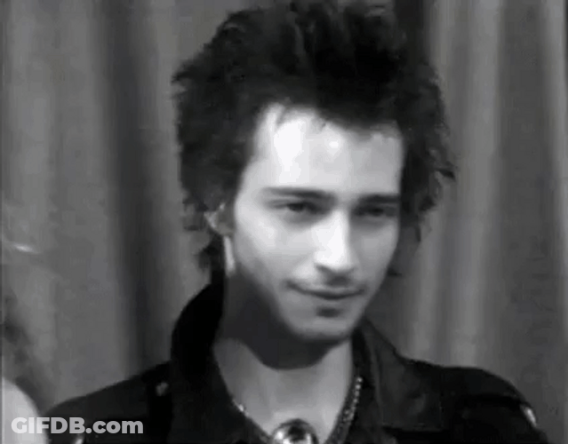 Sid Vicious Punk Handsome Smile GIF