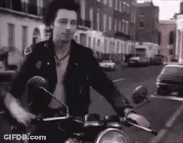 Sid Vicious Punky Rode Motorcycle GIF