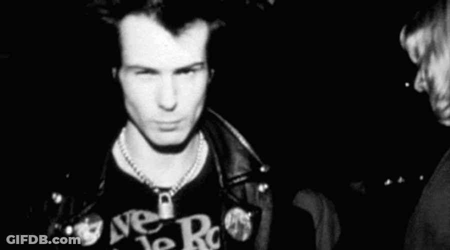 Sid Vicious Serious Look GIF