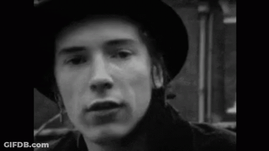 Sid Vicious Showing Off Dimple GIF