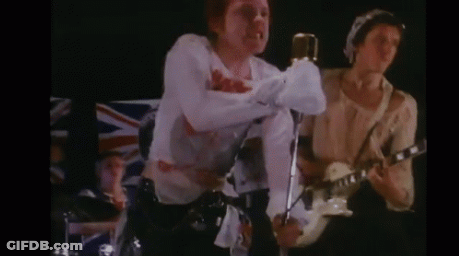 Sid Vicious Singing Punk Song GIF