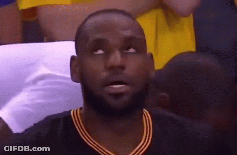 Side Eyes James Lebron Looking Up GIF