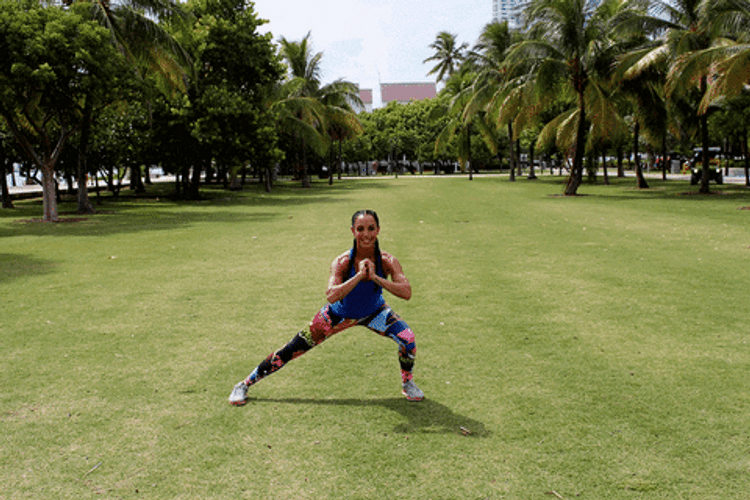 Side Lunge Workout Exercise GIF