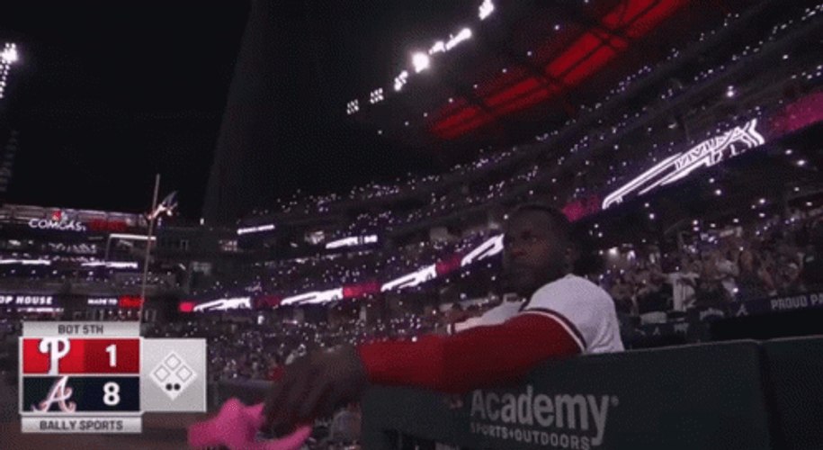 Side Of The Field Heredia Braves Chop GIF
