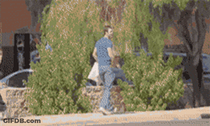 Side Of The Road Pillow Fight GIF