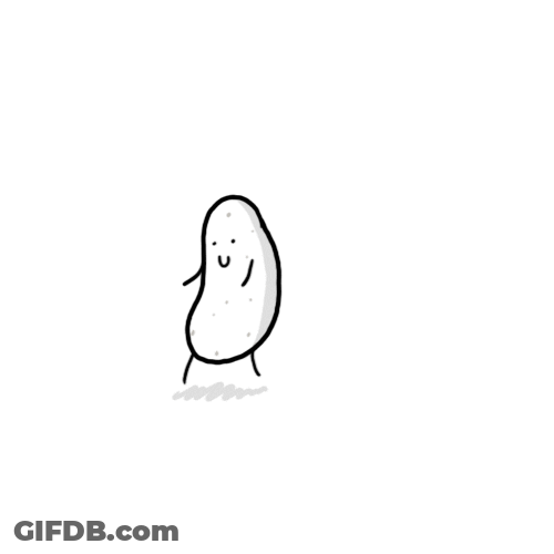 Side Step Dancing Potato GIF