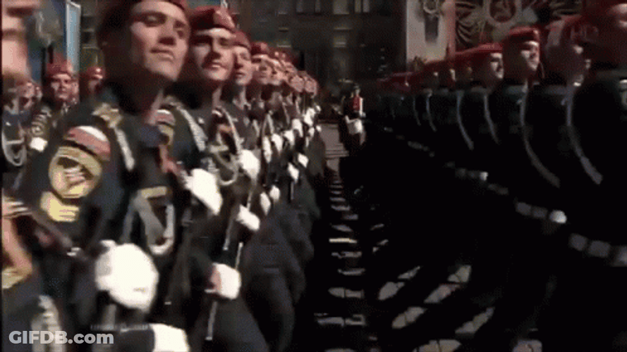 Side View Battalion March GIF