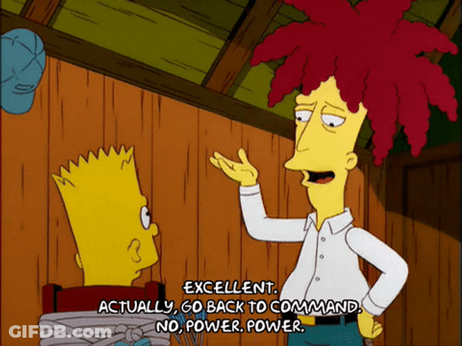 Sideshow Bob On Bart Simpson No Power GIF
