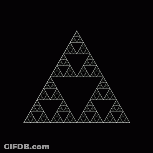 Sierpinski Triangle Fractal GIF