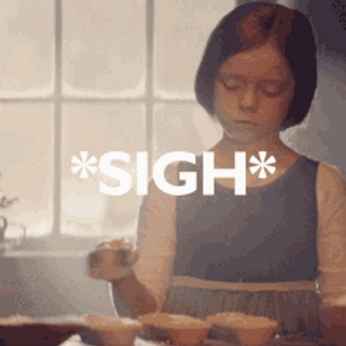 Sigh Bored Kid GIF