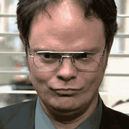 Sigh Dwight Schrute GIF