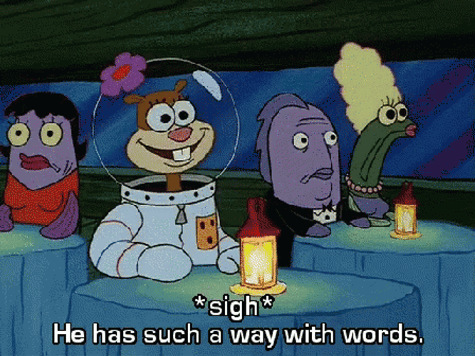Sigh Sandy SpongeBob GIF
