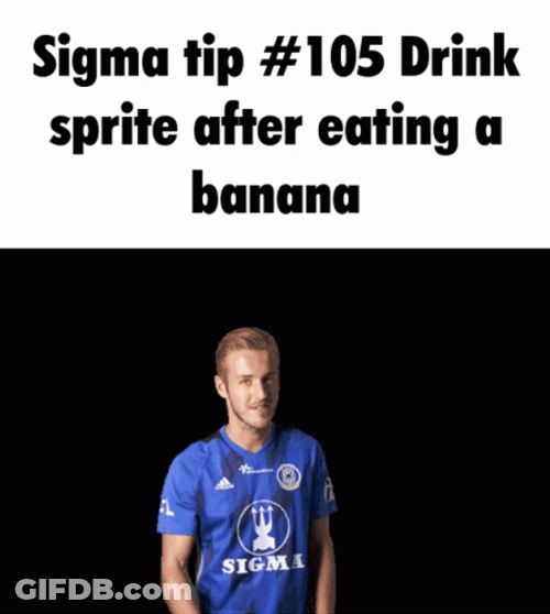 Sigma Meme After Eating A Banana GIF