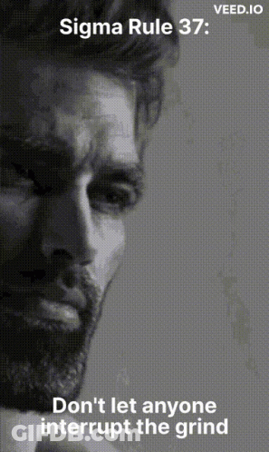 Sigma Rule 37 Black And White Man GIF