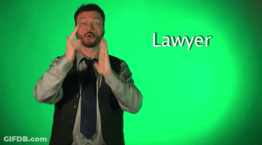 Sign Language Lawyer GIF