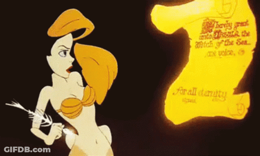 Sign Me Up Little Mermaid Ariel Contract GIF