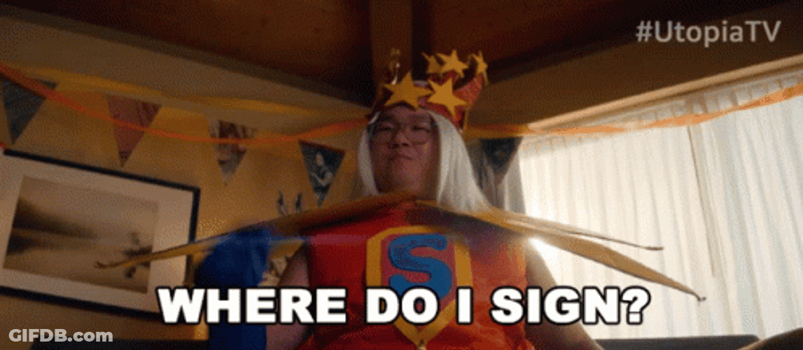 Sign Me Up Utopia TV Rammel Chan GIF