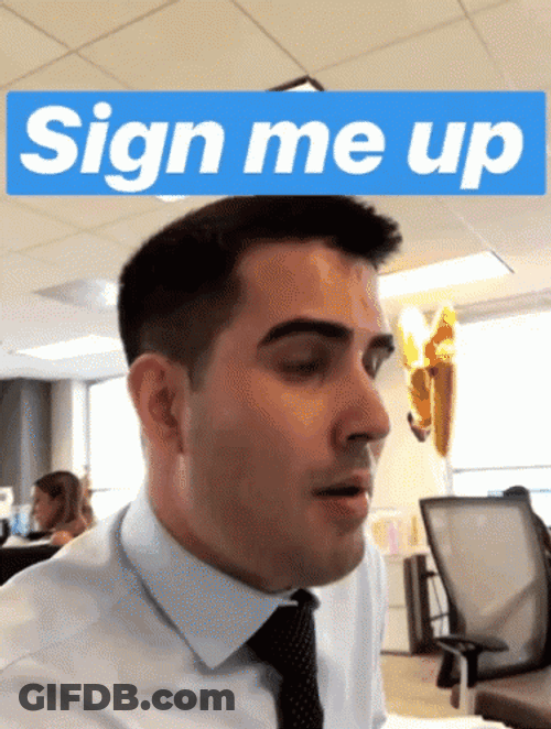 Sign Me Up Zach Cabrera GIF