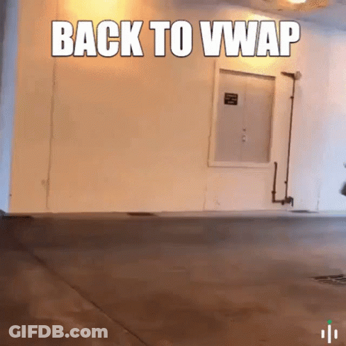 Sign Saying Back To VWAP GIF