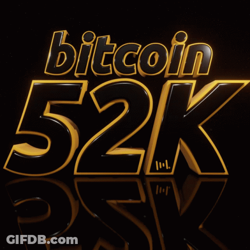 Sign Saying Bitcoin 52K Buy BTC For 0 Fe GIF
