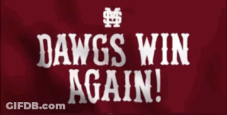 Sign Saying Dawgs Win Again GIF