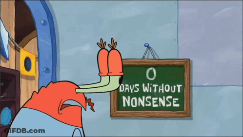 Sign Saying Days Without Nonsense Hangs On Door GIF