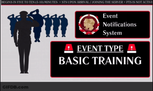 Sign Saying Event Type Basic Training GIF