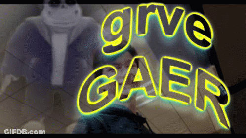 Sign Saying Give Gaer And Skeleton GIF
