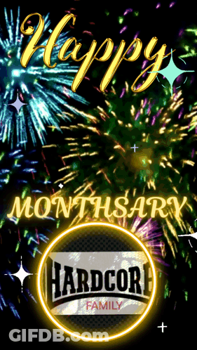 Sign Saying Happy Monthary Hardcore Family GIF